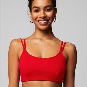 Low impact cross-back bra